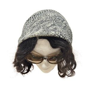 GUC Stylish Black and White Animal Print Women's Square Scarf. Size OS.